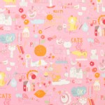 Alexander Henry Fabrics - Kids - My World of Smiles in Pink