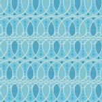 Andover - Pear Tree - Swirls in Blue