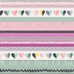 Art Gallery Fabrics - AGF Collection - Playing Pop - Clueless Hearts in Passion