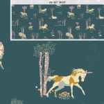 Art Gallery Fabrics - Fantasia - Unicorn Fable in Balsamtree