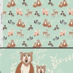 Art Gallery Fabrics - Hello Bear - Oh Hello in Meadow