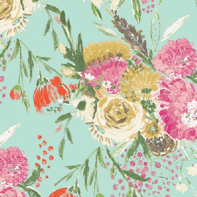 Art Gallery Fabrics - Knits - Wild Bloom - summer Bouquet in Clear
