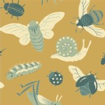 Birch Fabrics - Acorn Trail - Bugs in Gold