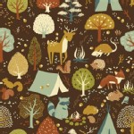 Birch Fabrics - Fort Firefly - Critter Camp in 