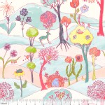 Blend Fabrics - Faraway Forest - Garden Party Friends in White