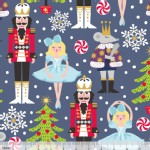 Blend Fabrics - Holiday - Snowflake Waltz in Navy