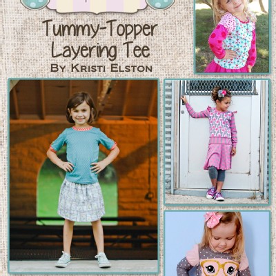 Burlap Button - Patterns - Tummy-Topper Layering Tee in PDF eFile