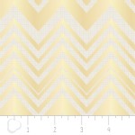 Camelot Fabrics - Heavy Metal - Chevron in Gold Metallic