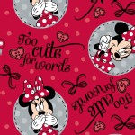 Character Prints - Mickey - Minnie Too Cute for Words in Red