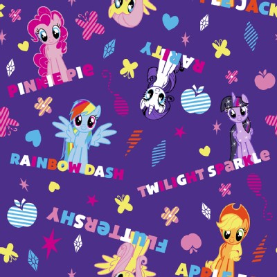 Character Prints - Other Characters - My Little Pony - Names in Purple
