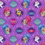 Character Prints - Other Characters - Shimmer and Shine Badges in Purple