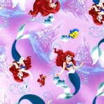 Character Prints - Princess - Little Mermaid Castle in Pink