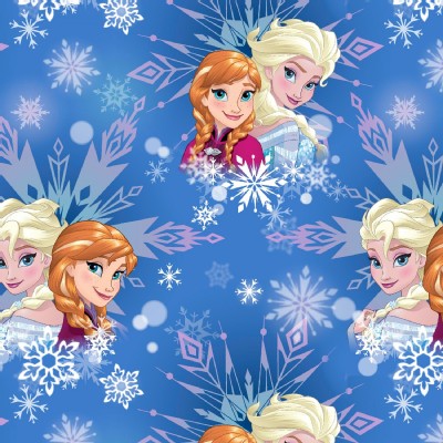 Character Prints - Princess - Frozen Winter Magic Snowflake in Blue