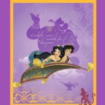 Character Prints - Princess - Jasmine Panel in Purple