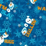 Character Prints - Princess - Frozen Olaf Chillin Toss in Navy