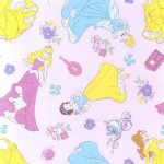 Character Prints - Princess - Princess Toss on Dots in Pink