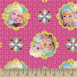 Character Prints - Princess - Frozen - Badge Toss in Pink