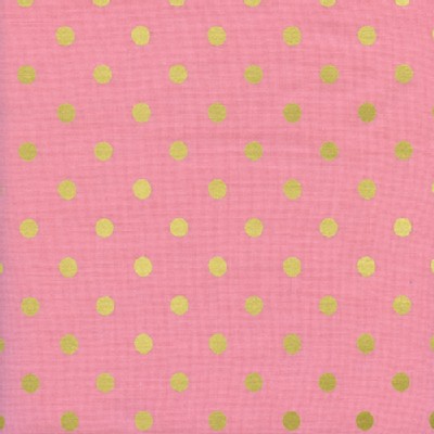 Cotton And Steel - Wonderland - Caterpillar Dots in Pink Metallic
