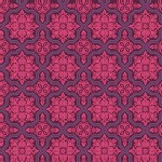 Free Spirit - Heirloom - Tile Flourish in Garnet