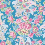 Free Spirit - Tea Cakes - Floral Paisley in Cornflower