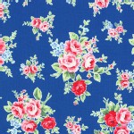 Lecien - Flower Sugar 2013 Fall - Main - Floral in Navy