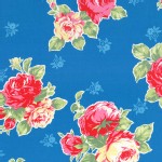 Lecien - Flower Sugar 2014 - Large Floral Bouquet in Blue