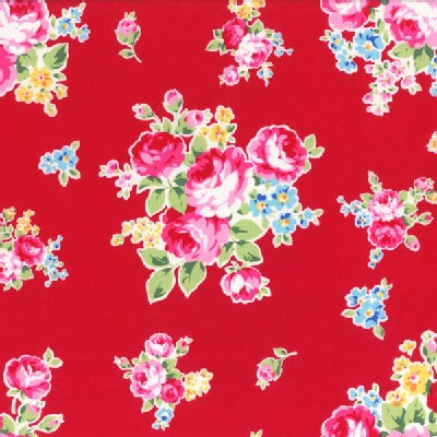 Lecien - Flower Sugar 2014 - Medium Floral Bouquet in Red