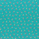 Lecien - Flower Sugar 2014 - Small Flower Buds in Teal