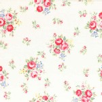 Lecien - Flower Sugar 2014 Fall - Med Florals in White