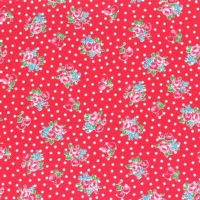 Lecien - Flower Sugar 2014 Fall - Small Florals in Red