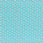 Lecien - Flower Sugar 2014 Fall - Stamped Florals in Aqua