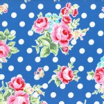 Lecien - Flower Sugar 2015 Fall - Main Floral Dots in Blue