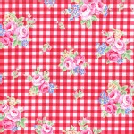 Lecien - Flower Sugar 2015 Fall - Floral Checkers in Red