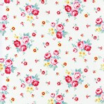 Lecien - Flower Sugar Rose Kiss - Floral Toss in White