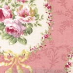 Lecien - Rococo Sweet 2014 - Floral Cameo in Dusk Rose