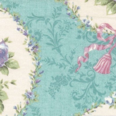 Lecien - Rococo Sweet 2014 - Floral Cameo in Seamist