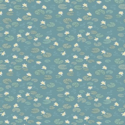 Lewis And Irene - Down By the River - Lily Pads in Teal