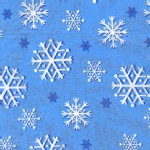 Michael Miller Fabrics - Glitter and Sparkles - Snowflakes Glitter in Blue