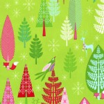 Michael Miller Fabrics - Holiday - Festive Forest - Winter Woods in Green