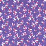 Michael Miller Fabrics - Kids - Princess Charming - Perky Petals in Grape