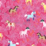 Michael Miller Fabrics - Kids - Pretty Ponies in Pink