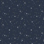 Michael Miller Fabrics - Kids - Believe Star Light Metallic in Nite