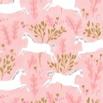 Michael Miller Fabrics - Magic - Unicorn Forest in Blossom