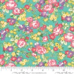 Moda Fabrics - Lawns - Regent Street 2018 - Floral Chelsea in Turquoise