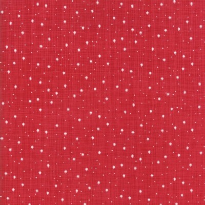 Moda Fabrics - Return Winters Lane - Snow Dots in Berry