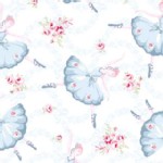 P B Textiles - Ballet Rose - Dancers in Blue