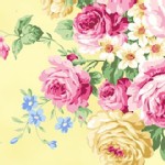Quilt Gate - RuRu Bouquet - Tea Party - Main Floral in Yellow