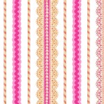 Quilting Treasures - Lalaloopsy - Lace Stripe in Pink