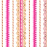 Quilting Treasures - Lalaloopsy - Lace Stripe in Pink