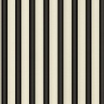 Quilting Treasures - Simply Gorjuss - Stripe in Black / Ecru